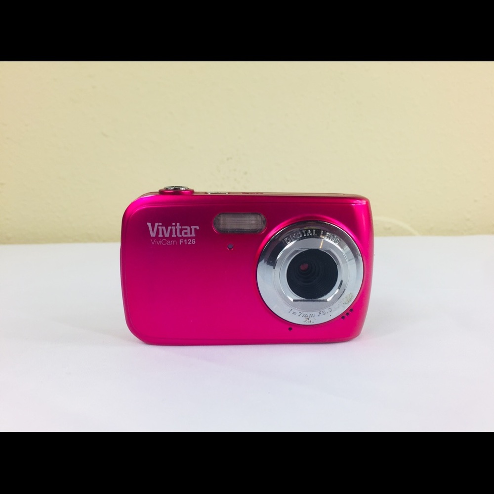 A Pink Vivitar Camera ViviCam F126